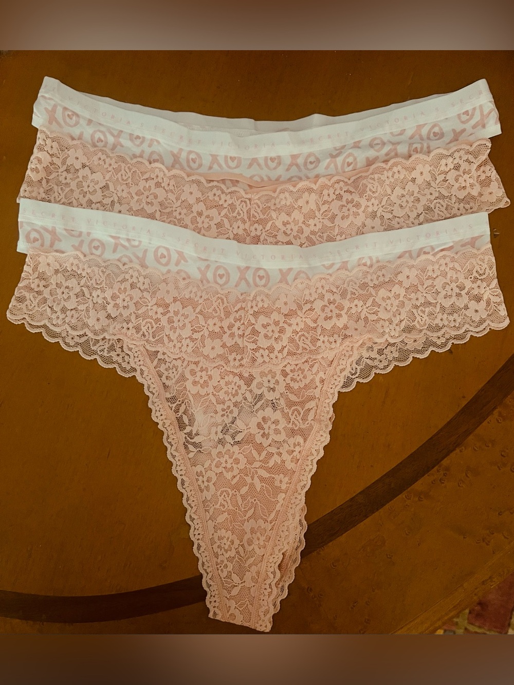4 NWT Victoria’s Secret thong underwear panties, XLg